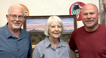 Carol and KTAL Sports commentators