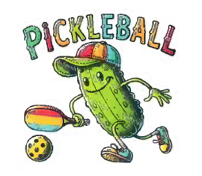 pickle playing pickleball